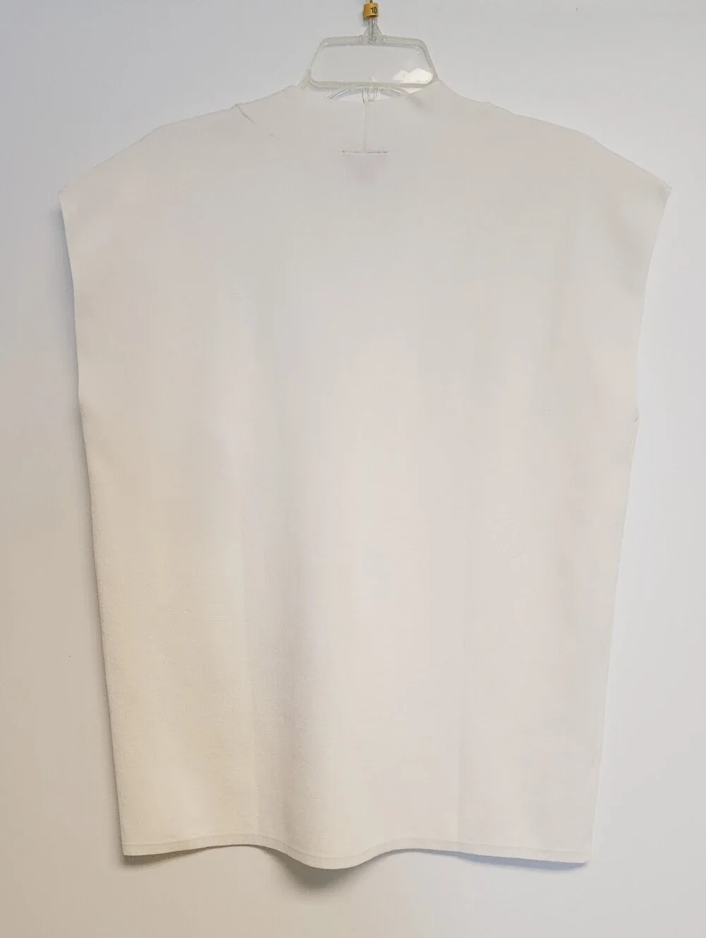 Ann Taylor Ivory V-Neck Sleeveless Knit Tank XL - Picture 6 of 7